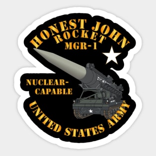 Artillery - Honest John Rocket - MGR1 Sticker